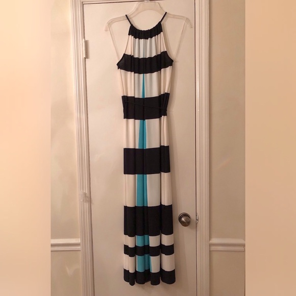MAGGY L Sleeveless ColorBlock Maxi-Dress EUC - Picture 3 of 8